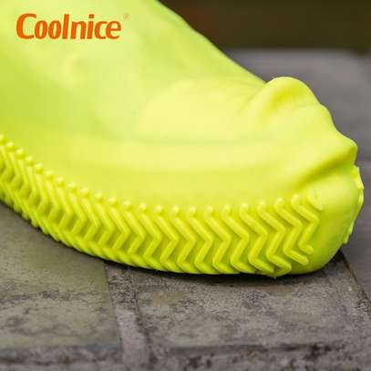 Silicon Shoe Cover Reusable With Zip Waterproof Rain Coat image 9