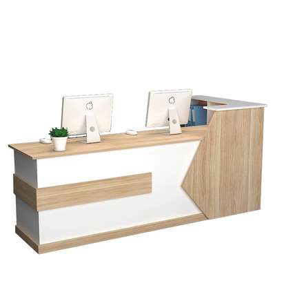 Modern Front Office Reception Desk with Storage image 6