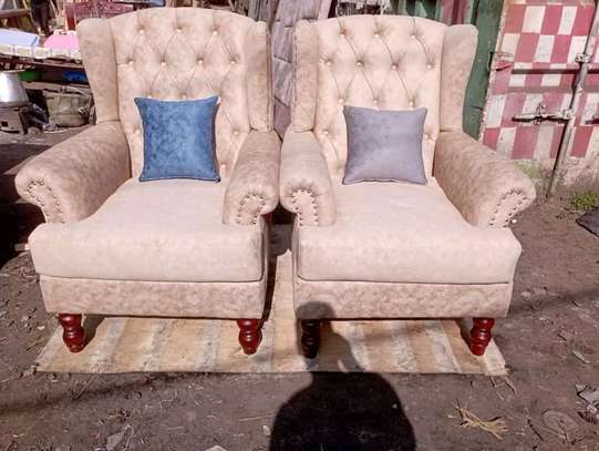 Wingback arm chairs image 1