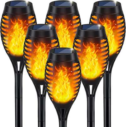 Solar Outdoor Flame Torch Lights image 1