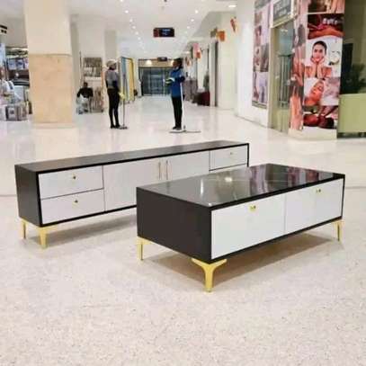 Executive set of tv stand & coffee table image 1