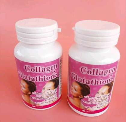 Collagen + Glutathione Supplement 100 Capsules image 2