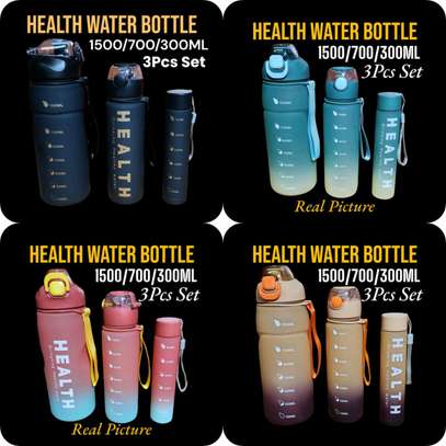 Set of 3 Plastic Water Bottles image 3