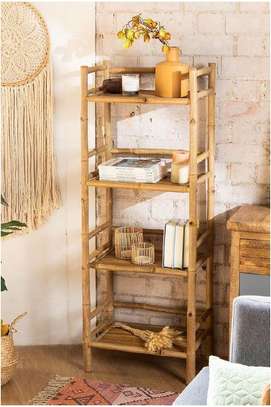 Bamboo Rustic Book Shelf image 1