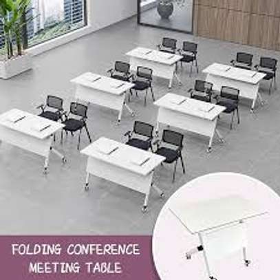 Office Table;  White Folding Conference Room Table image 9