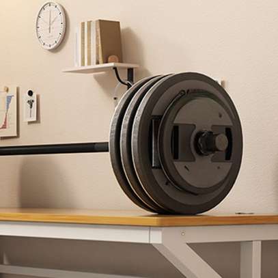 Office Desk: Simplistic Wood Rectangular Office Desk image 3