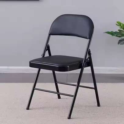Armless Foldable Office Chair image 1