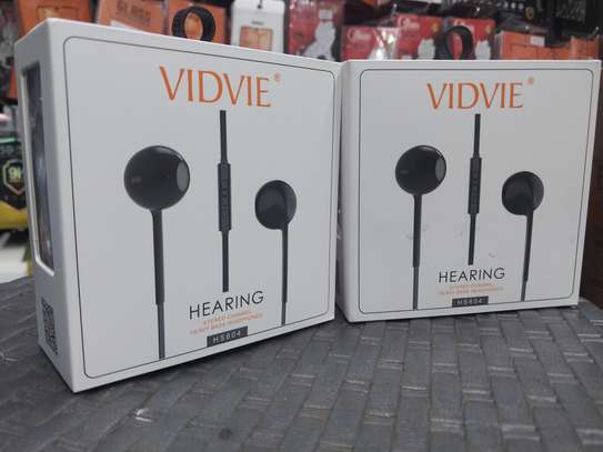 Vidvie HS604 Earphones With Remote And Mic - BLACK image 1