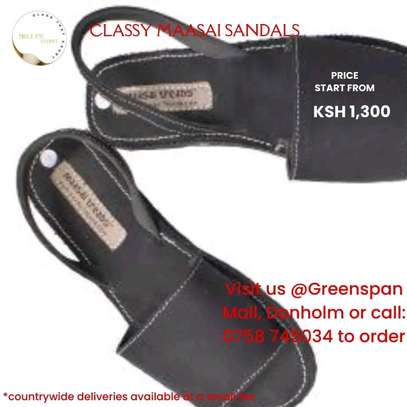 Classy men's leather sandals image 5