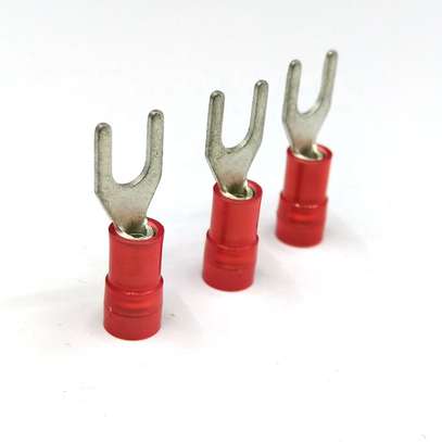 5pcs Spade Cable wire Connector 2mm red image 2