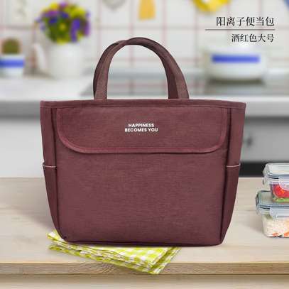 Thermal insulated lunch bag for women image 2