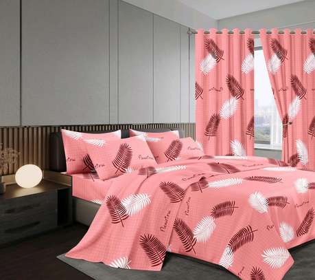 7 PC Duvet- Curtain set image 1