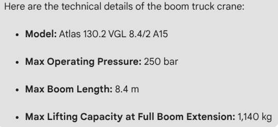 Atlas 130.2 VGL 8.4/2 A15 Boom Truck Crane image 2