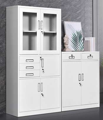 Office Cabinet: Half Glass Doors Safe Cabinet image 2