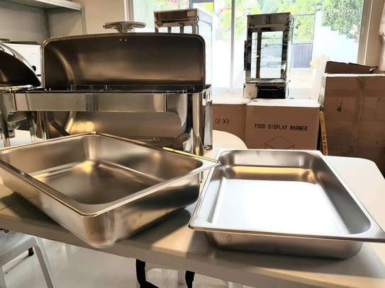 Duty Rectangular Roll top Chaffing Dish in Stock 7lts image 1