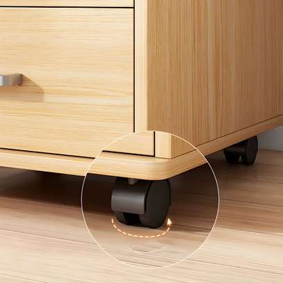 Office  Cabinet: 3- Drawer Wood Office Cabinet image 4