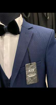 Navy Blue Stripped Suit image 2