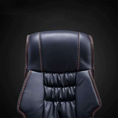 Office Chair: Leather Orthopedic Office Chair with Tilt Lock image 4