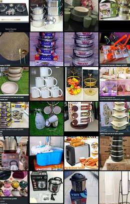 Modern tea set, flask&six cups image 2