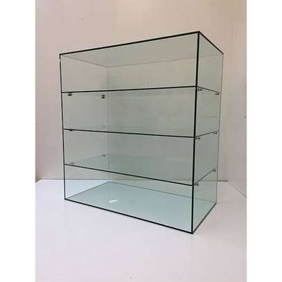 All glass -shop/office/home displays(6mm thick glass) image 9