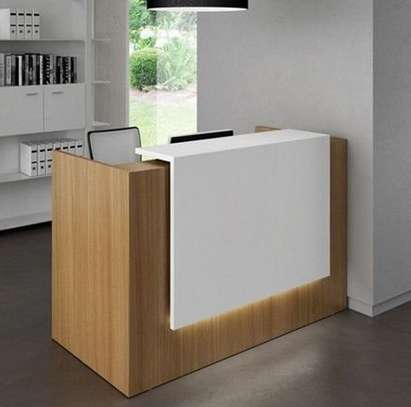Custom Wooden Reception Desk image 2