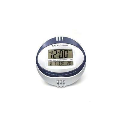Kadio Digital Wall Clock - With Alarm, Temperature, Date image 3