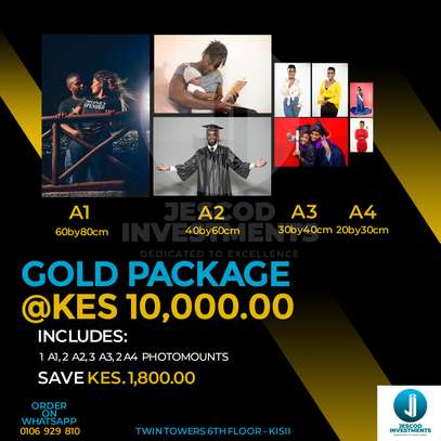 A1,A2,A3,A4 GOLD Photo Mount PACKAGE image 1