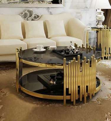 Round Stainless Steel  Table Coffee image 11