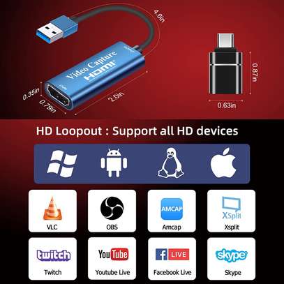 1080P HDMI To USB 3.0 Black VIDEO CAPTER CARD Black image 2