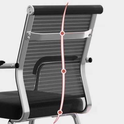 Office Chair: Black Chrome Mesh Office Chair image 2