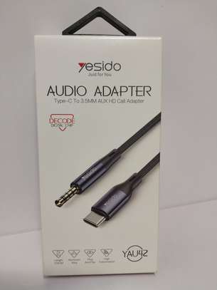 Yesido USB-C/Type-C to 3.5mm AUX Audio Adapter Cable (Black) image 3