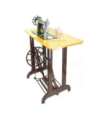 Complete Butterfly Sewing Machine, Stand, Accessories image 1