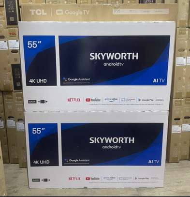 Skyworth 55inch Smart Android Tv 4k UHD Frameless image 1