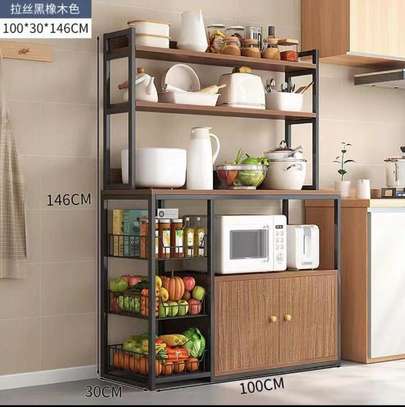 Multi-Layer Microwave /Oven /Cookware Baker Racks Organizer image 1