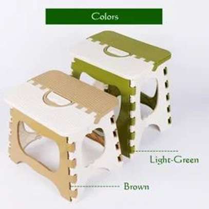 Portable folding plastic stool image 1