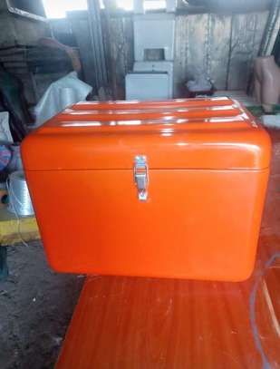 MOTORCYCLE/BODABODA FIBREGLASS DELIVERY BOX FOR SALE! image 1