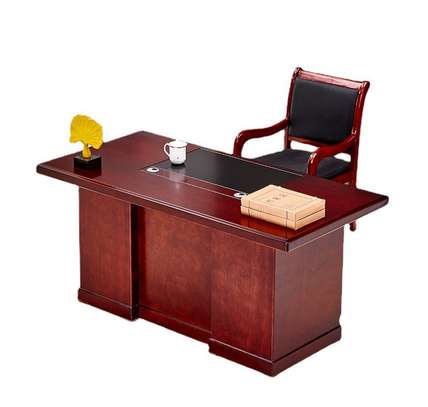 Executive Luxury CEO Mahogany Office Desk image 5