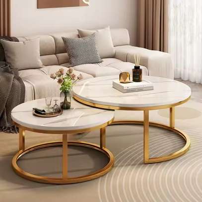 Coffee Table: Modern Round Coffee Table For Small Space image 1