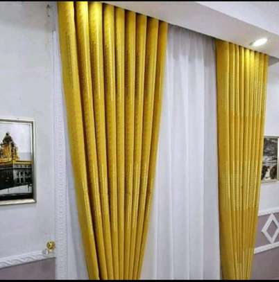 Mustard quality curtains image 1