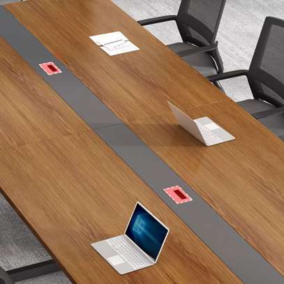 Boardroom Table: Wood Pecan Boardroom Table image 3