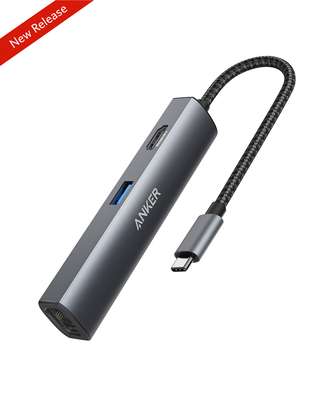 Type C adapter 5 in 1 with VGA, audio and HDMI and USB 3.0 image 1