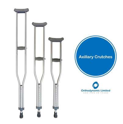 Axillary crutches( Small & medium size) - A pair image 1