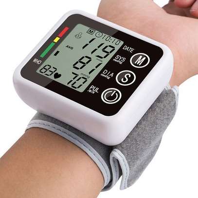 Digital Wrist Blood Pressure Monitor Cuff Check Machine Portable Clinical Automatic - White image 3