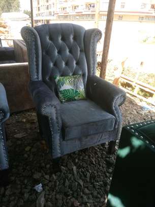 Quality wing chair made by hardwood image 2