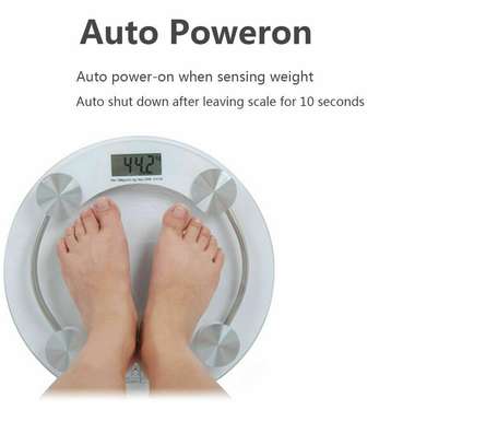 400lb Digital Body Weight Scale Bathroom Backlit LCD Screen Tempered Glass image 1