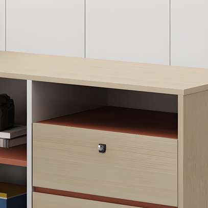 Office Desk : 1.6 Meter L-Shaped Executive Desk image 2