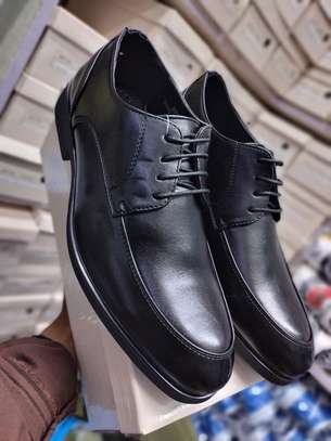 Empire Design Leather Official Shoes Men Black Laced Shoes image 2