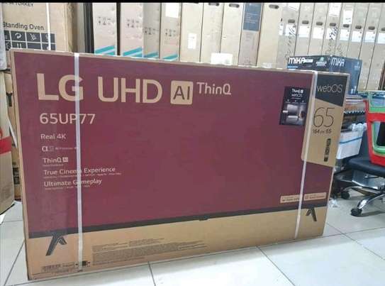 LG 65 Inch UP77 smart UHD 4K Frameless +Free TV Guard image 1