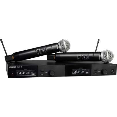 Shure double wireless microphone image 1