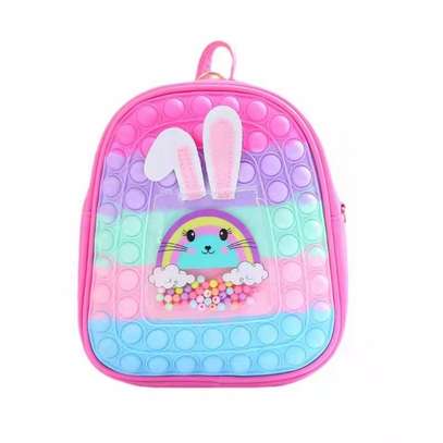 Unicorn Pop School Backpack for Girls Pop Bubbles Toy image 3